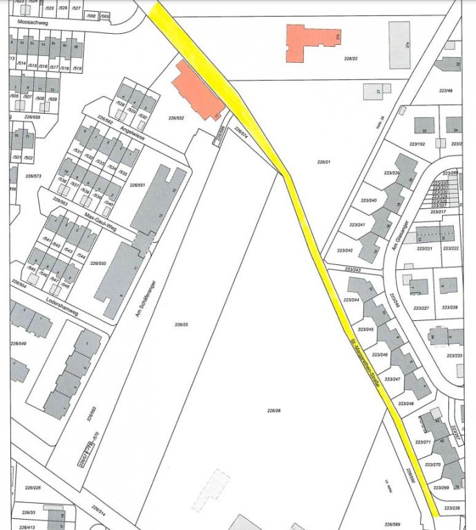 Sperrung Fuß-Radweg St Margarethenstraße wegen Baustellenzufahrt