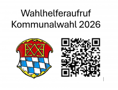 Wahlhelferaufruf mit QR Code